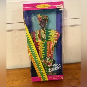 Ghanian Barbie Collector Edition in Vibrant African Attire New in Box
